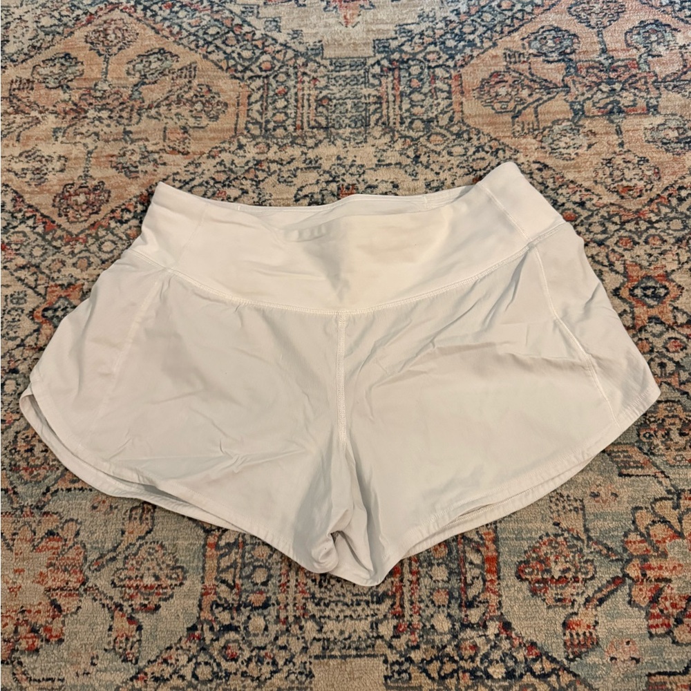 lululemon athletica White Speed-Up Shorts